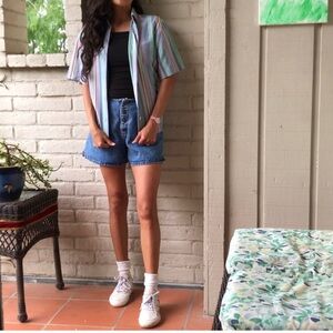 Vintage 80’s Striped Button Down